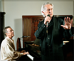 MICHAEL McCLURE AND RAY MANZAREK IN PERFORMANCE